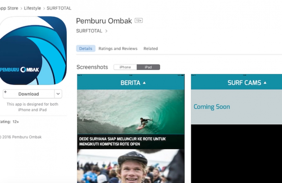 APP PEMBURU OMBAK AVAILABLE FOR INDONESIAN SURF LOVERS