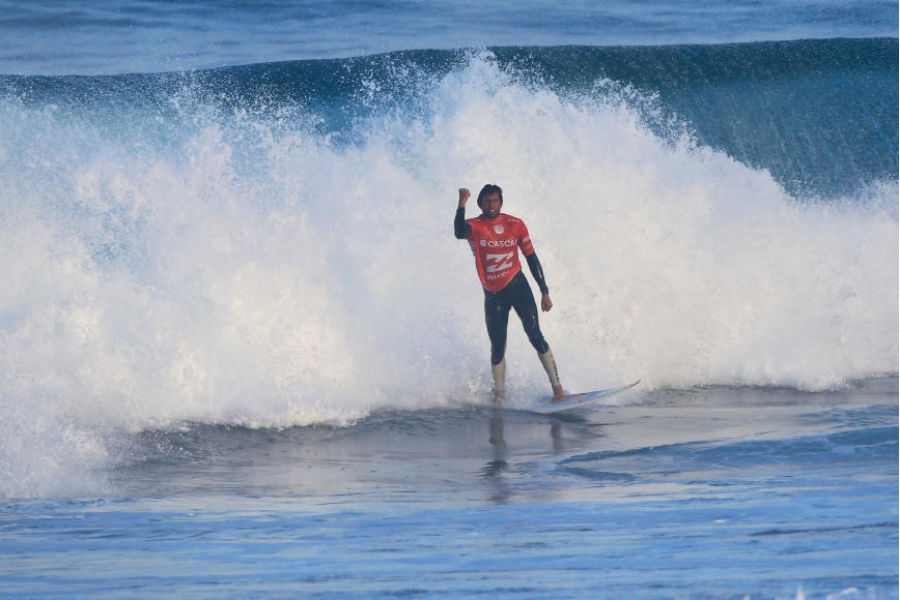 Portuguese surfer José Ferreira during the Prime event that took place at Guincho.