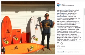 American Airlines Reimburses Alex Gray $3,500 for Broken Surfboards