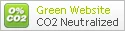 Eco-friendly 0% CO2 Green Website - Powered by Solar and Wind Energy Certified