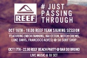 SESSÃO DE AUTÓGRAFOS E &quot;REEF BEACH PARTY&quot; EM PENICHE