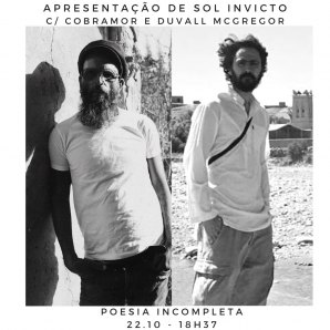 &quot;Sol Invicto&quot;, à conversa com Duvall McGregor, dia 22 de Outubro em Lisboa