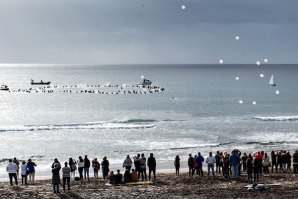 Miguel Rezendes foi o fotógrafo que registou o momento da homenagem.