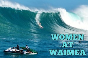 As ondas das mulheres durante o Eddie Aikau Invitational