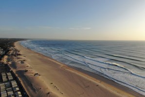 Vista aérea da Costa da Caparica