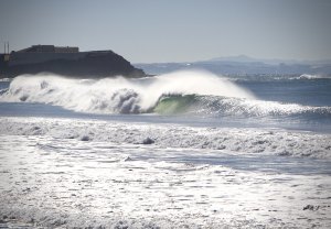 Ondas perfeitas nos Supertubos