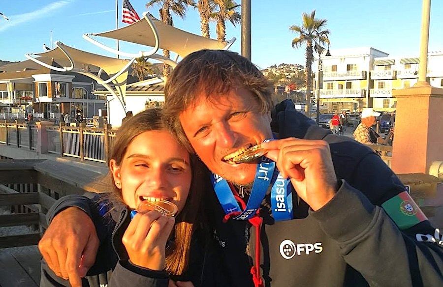 Marta Paço com o seleccionador nacional Tiago Prieto