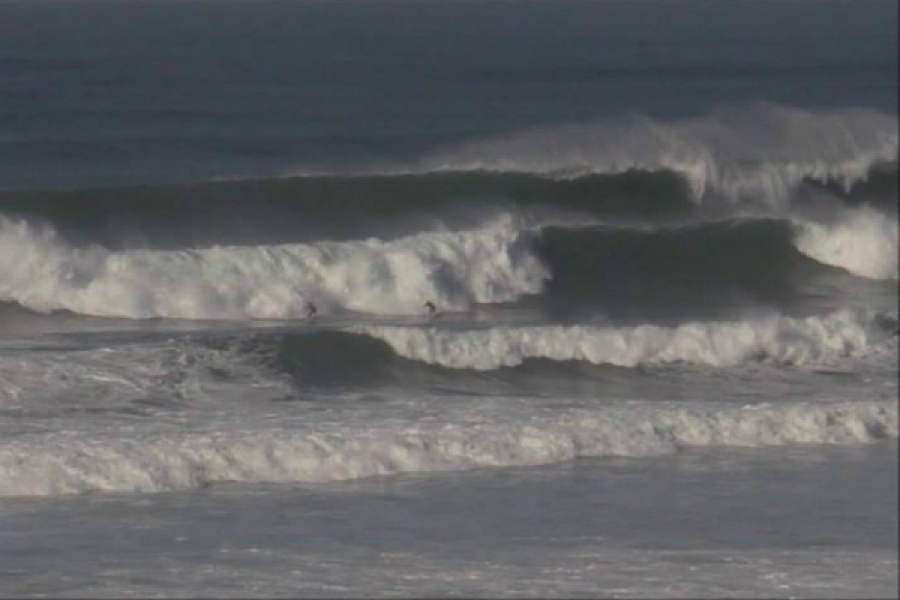 João Flecha Meneses com Hugo Leão, na Ericeira, na semana passada.