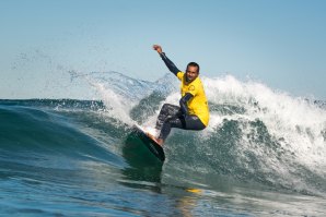 Nuno Vitorino e Marta Paço juntos na final do Mundial de Surf Adaptado