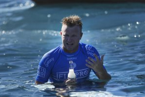 Taj Burrow no Fiji Pro, o último evento em que competiu na World Tour.