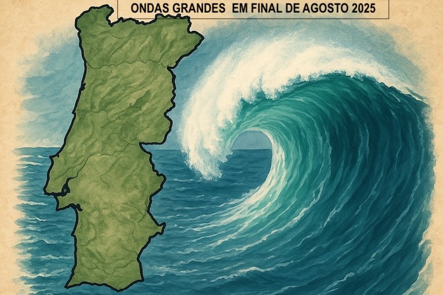 Ciclone Erin pode gerar ondas acima de 8 metros em Portugal no final de agosto