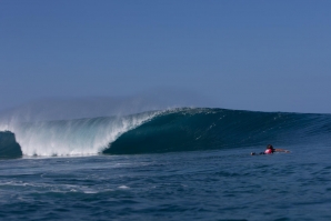 Condições perfeitas, ontem, em Pipeline