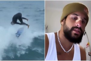 "Aéreos para quê?" - Italo Ferreira parte o nariz durante sessão de free surf