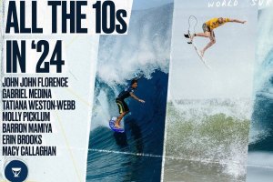 Todas as ondas de 10 pontos em eventos da WSL desde o início de 2024