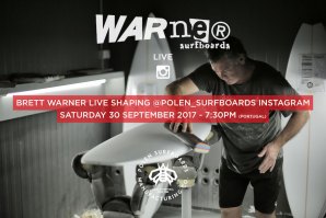“Live shaping” com Brett Warner no próximo sábado