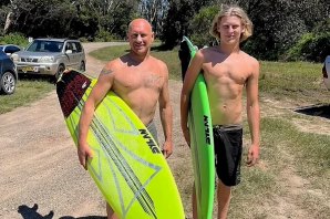 Eli Anderson, a 29 de dezembro de 2024. Eli e o seu pai, Luke 