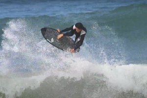 Festival de aéreos na Ericeira, com Miguel Blanco, Arran Strong, Lucas Silveira, Martim Fortes, entre outros