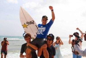 Keanu Asing a vencer o QS3000 dos Barbados.