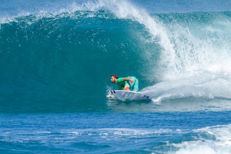 Frederico Morais durante o QS 10,000 Hawaiian Pro 2019
