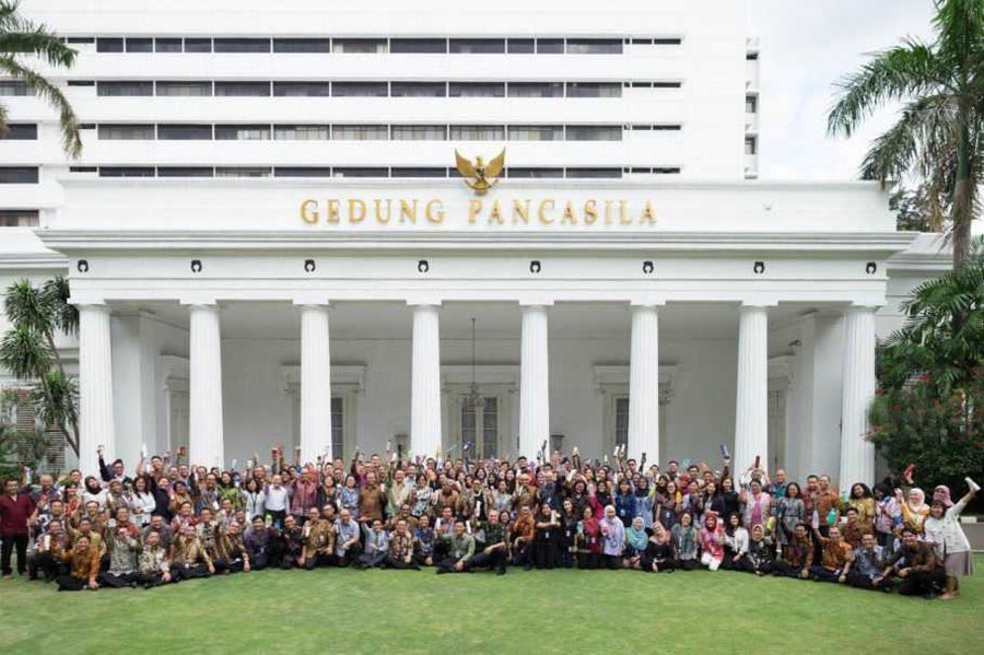 Ministérios indonésios dão o exemplo