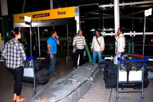 Chegada de Garret Mcnamara em 2010 ao encontro da equipa que produziu todo o projecto Nazaré North Canyon