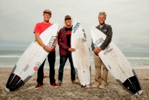 Os três irmãos Gudauskas. Da esquerda para a direita, Patrick, Dane e Tanner