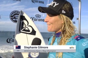 Stephanie Gilmore vence terceiro CT do ano.