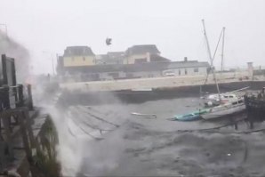 Rasto de destruição na Irlanda. 