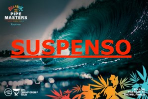 WCT PIPELINE MASTERS 2020 SUSPENSO DEVIDO À EQUIPA WSL TESTAR POSITIVO AO COVID 19