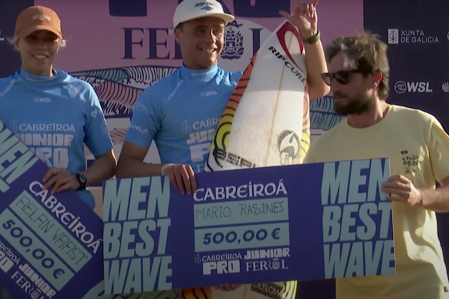 Os Vencedores masculino e feminino do Cabreiroa Junior Pro Ferrol 2022