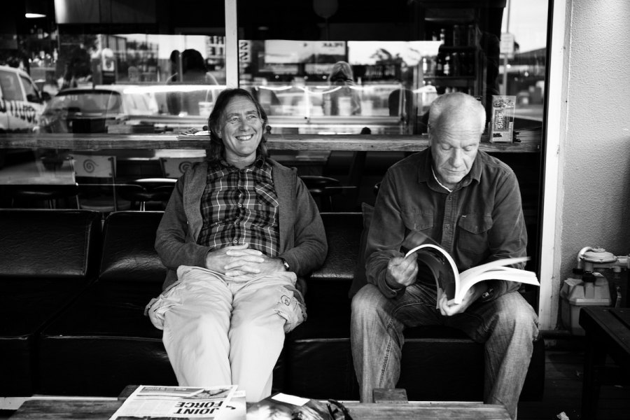 Os fundadores da Rip Curl Brian Singer e Doug Warbrick