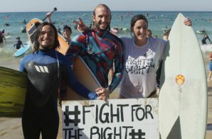 Owen Wright foi um dos atletas do CT que se juntaram ao paddle out histórico na Austrália.