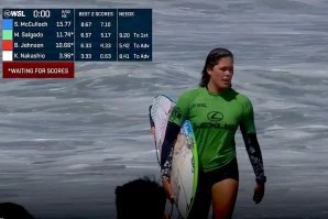 Maria Salgado a aguardar o resultado do heat