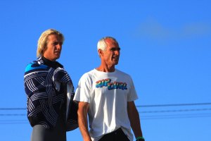 Owen Wright e o seu Pai na altura em que Owen ainda era Junior.