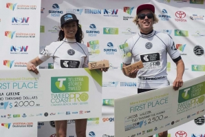 DUO AUSSIE SAI VITORIOSO NO TWEED COAST PRO; TERESA BONVALOT TERMINA EM 3º LUGAR