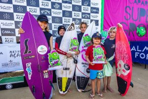 Vasco Leitão, Suri Rodrigues e Nauê Brasil vencem a 1ª etapa do Circuito ASCC Super Groms 2025