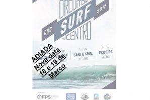1.ª etapa do Circuito de Surf do Centro adiada para 18 e 19 de Março