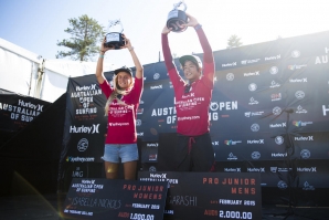COROADOS OS CAMPEÕES DO PRO JUNIOR NO AUSTRALIAN OPEN