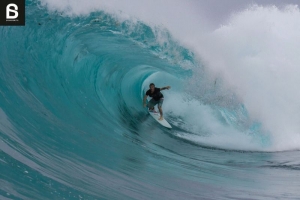 Robert na onda antes do acidente