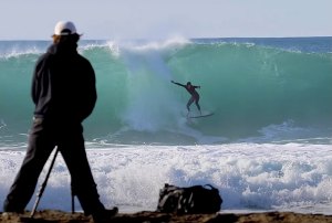 O surf em condições clássicas na Pedra Branca