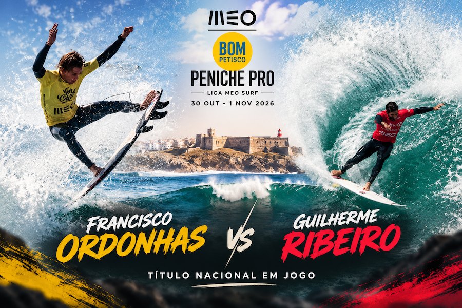 Francisco Ordonhas e Guilherme Ribeiro disputam título nacional de surf numa final decisiva em Peniche