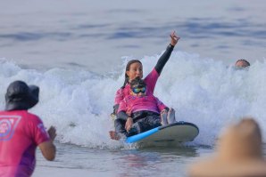 Margarida Guerra tem trabalhado com o Surf adaptado na Califórnia