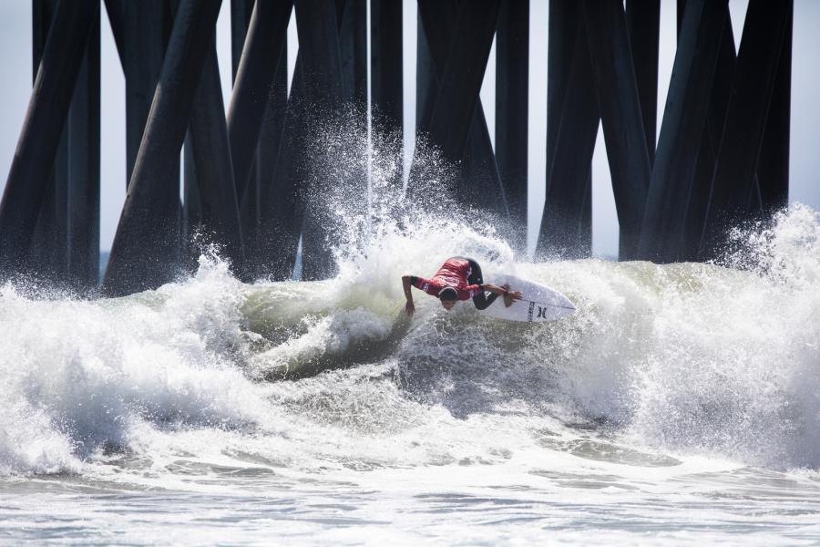 Taro Watanabe é um dos adversários de Vasco Ribeiro na Ronda 1. Foto:WSL/Herron