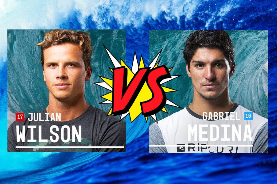 Todos os olhos postos em Julian Wilson & Gabriel Medina.