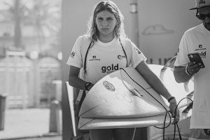 Teresa Pereira juntamente com David Raimundo após um longo dia de competição