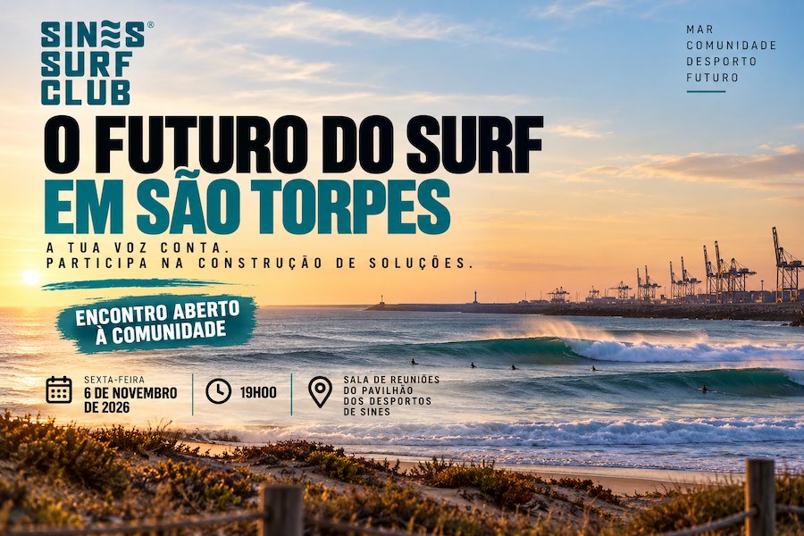 São Torpes em alerta: surfistas querem ter voz no futuro das suas ondas em reunião a 6 de Novembro
