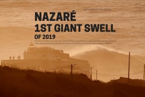 NAZARÉ 1º SWELL GIGANTE DA TEMPORADA - 5 NOVEMBRO 2019