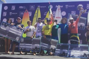 Finalistas em Zacatela.