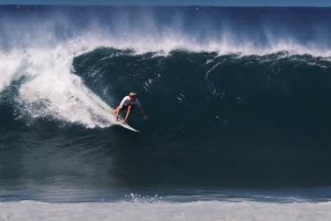 Entre a vitória de John John e a onda de 10 pontos de Ivan, Nathan Florence foi o narrador (im)parcial do HIC Pipe Pro
