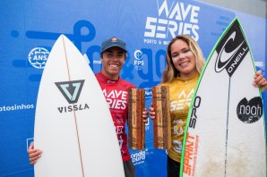 Vencedores do Pro Junior Porto&amp;Matosinhos: Martim Nunes e Maria Salgado.